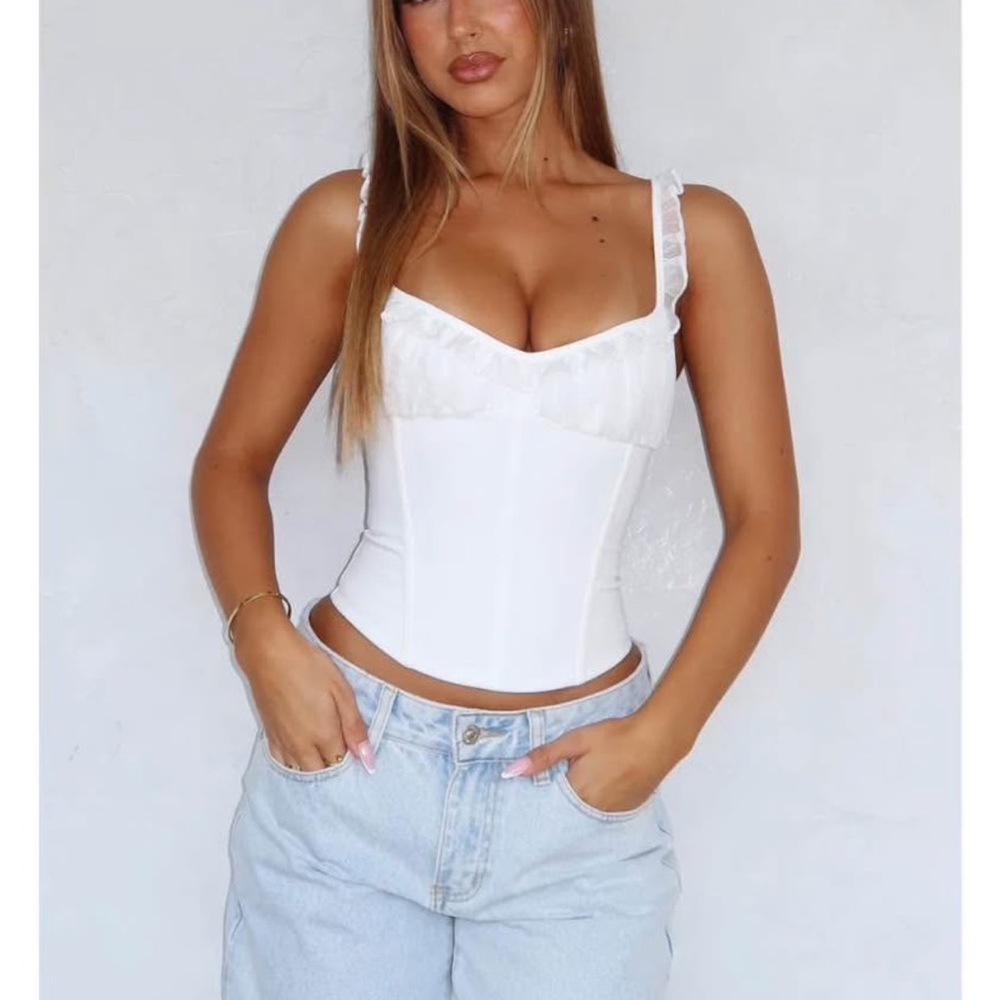 White Fox Boutique White Crop Top